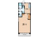 六甲マンション 1Kの間取り