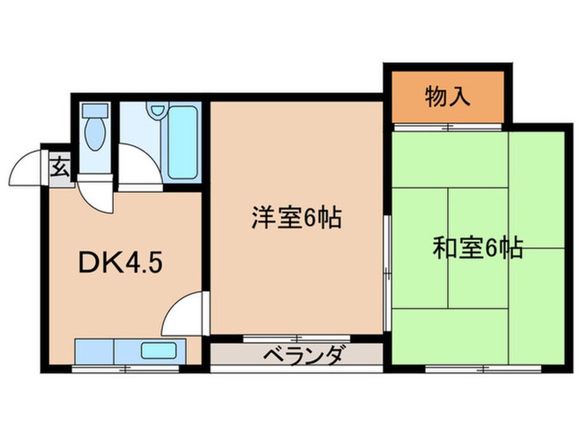 間取図 阿倍野三明ﾏﾝｼｮﾝ