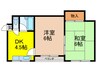 阿倍野三明ﾏﾝｼｮﾝ 2DKの間取り