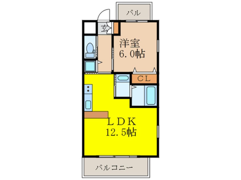 間取図 スプランディッド新大阪キャトル