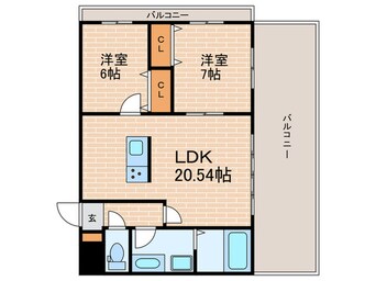 間取図 ＭＥＳＳＡＧＥ苦楽園三番町