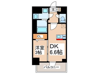 間取図 ｴｽﾘｰﾄﾞ弁天町NORTH RESIDENCE