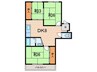 仁川北マンション 3DKの間取り