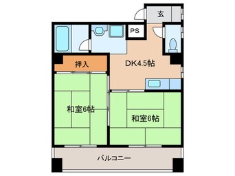 間取図 西新町マンション