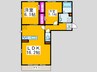 東樹館 2LDKの間取り