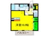 グレイスコ－ト 1Rの間取り