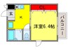 コ－ト千里山西Ⅲ 1Kの間取り