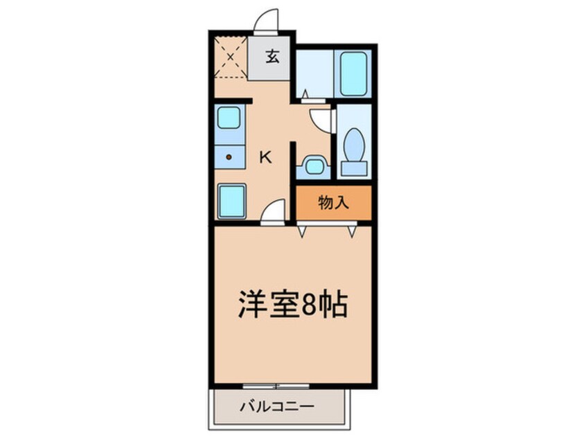 間取図 ｺﾝﾃﾞｨｼｰﾌﾟﾙ南が丘A棟