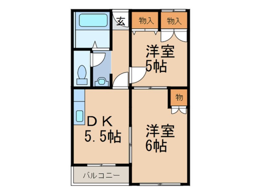 間取図 稗田マンション