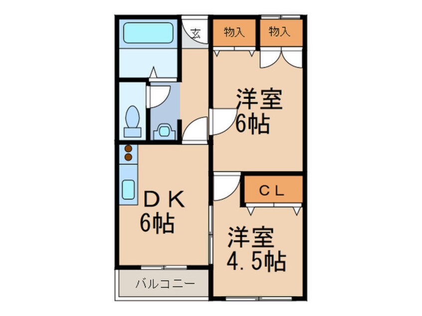 間取図 稗田マンション