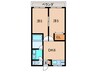 明和マンション 2DKの間取り