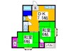 吉岡マンション 2DKの間取り