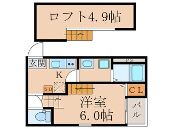 間取図 クレインリーベン藤森