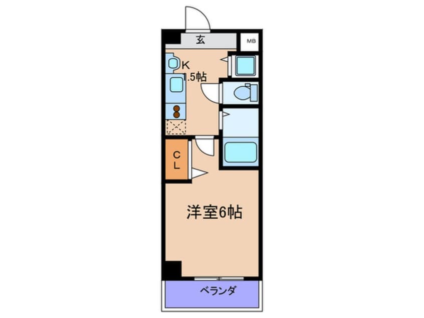 間取図 ﾌﾟﾚﾐｱﾑｺｰﾄ天神橋エイト（603）