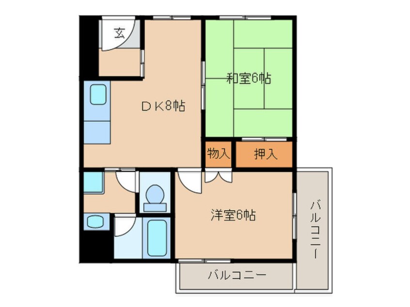 間取図 サザンコート