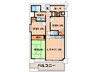 ｻﾝﾛｲﾔﾙ新田辺ｱｶﾃﾞﾐｱ1号館(618) 3LDKの間取り