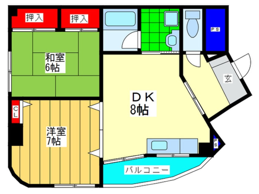 間取図 ハイツユートピア
