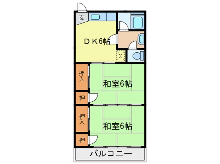 間取図 八宝ビル