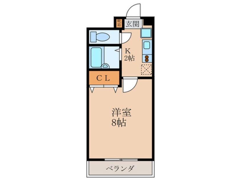 間取図 ア－ト衣笠