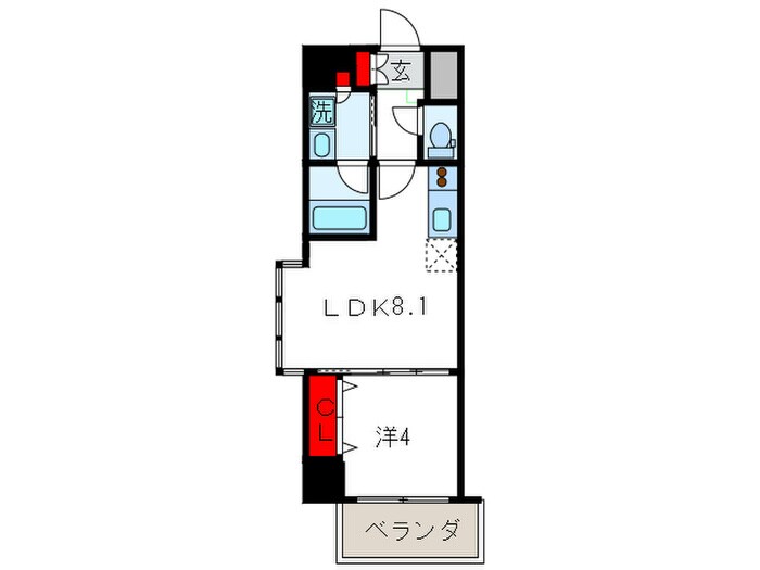間取り図 アーデン四ツ橋プライマリーワン