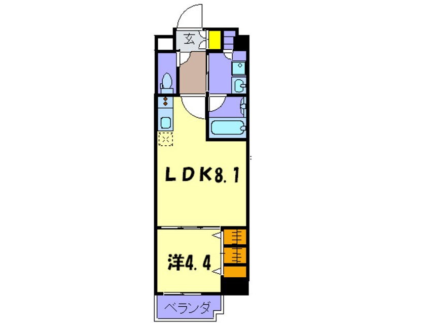 間取図 アーデン四ツ橋プライマリーワン