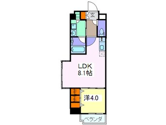 間取図 アーデン四ツ橋プライマリーワン