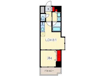 間取図 アーデン四ツ橋プライマリーワン