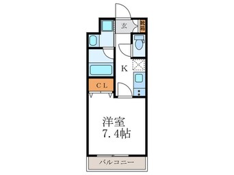 間取図 ﾍﾞﾗｼﾞｵ京都壬生EASTGATE(503)