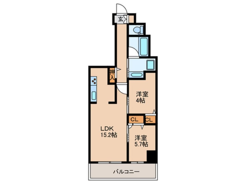 間取図 リアライズ天満橋