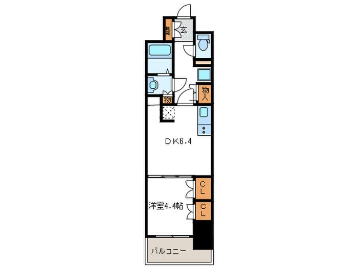 間取り図 コンフォリア北堀江一丁目