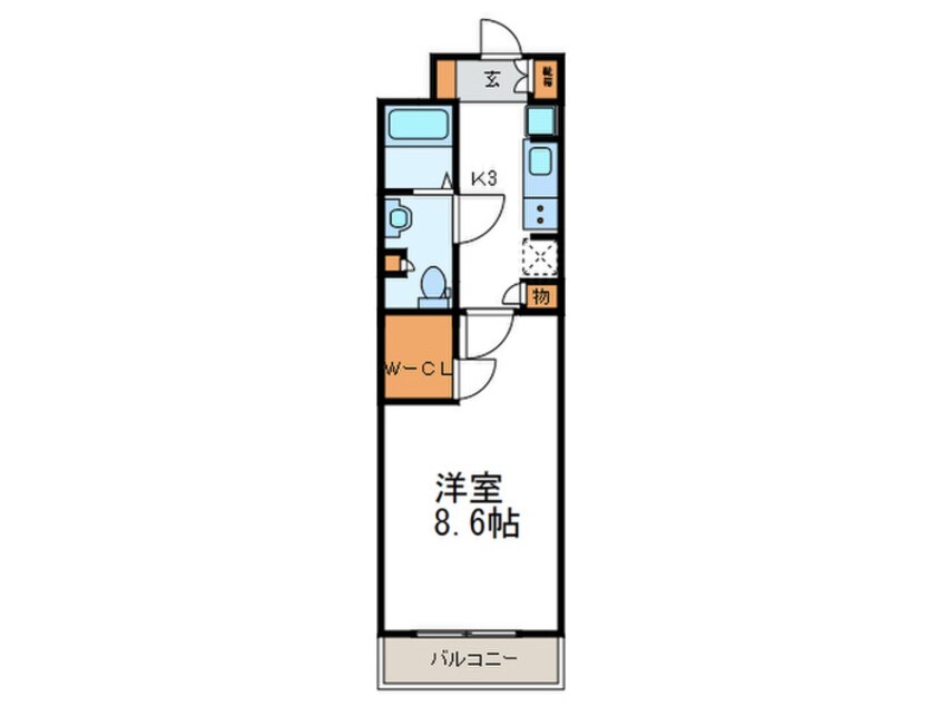 間取図 コンフォリア北堀江一丁目