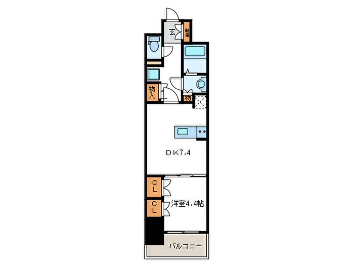 間取り図 コンフォリア北堀江一丁目