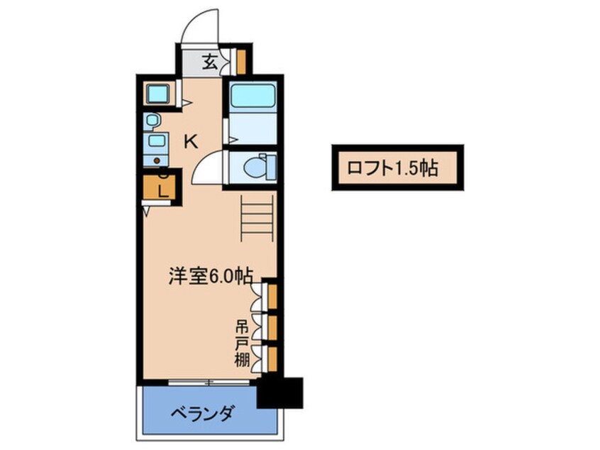 間取図 ｴｽﾃﾑｺ-ﾄ梅田東ｱｸｱﾊﾟﾚｽ（312）