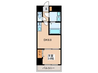 間取図 メルベージュ難波サウスⅢ