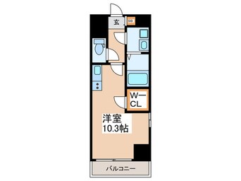 間取図 メルベージュ難波サウスⅢ