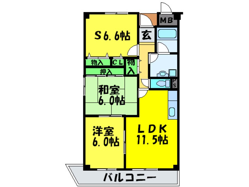 間取図 ラ・フォレグラ－ス