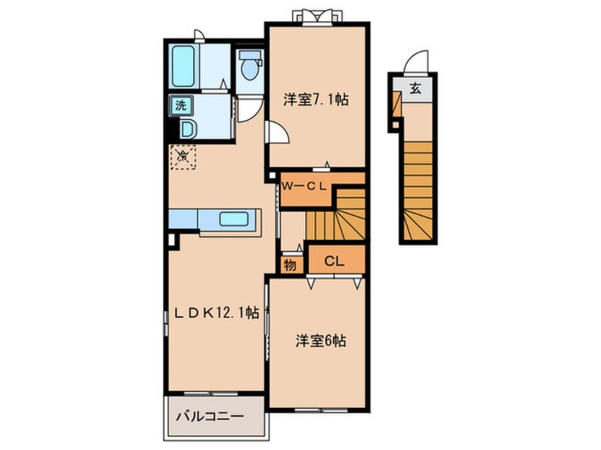 間取図 キャトル　セゾン