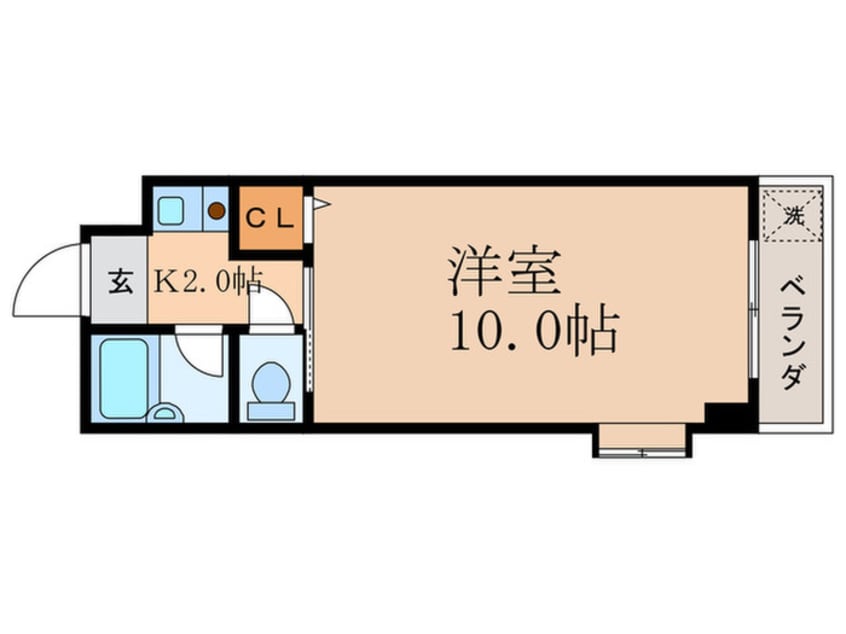 間取図 ラ・フロ－ル小山