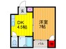 ニュ－ハイツ桜ＰartⅢ 1DKの間取り