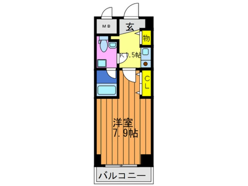 間取図 プラディオ徳庵セレニテ
