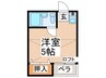 フォンタルサウス 1Rの間取り