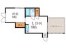 アクエルド東大路 1LDKの間取り