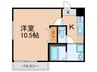 ﾌｼﾞﾊﾟﾚｽ鳳駅西Ⅰ番館 1Kの間取り