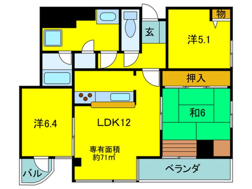 間取図 キャナルコート神田