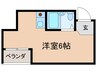 ハイツ南の風 1Rの間取り