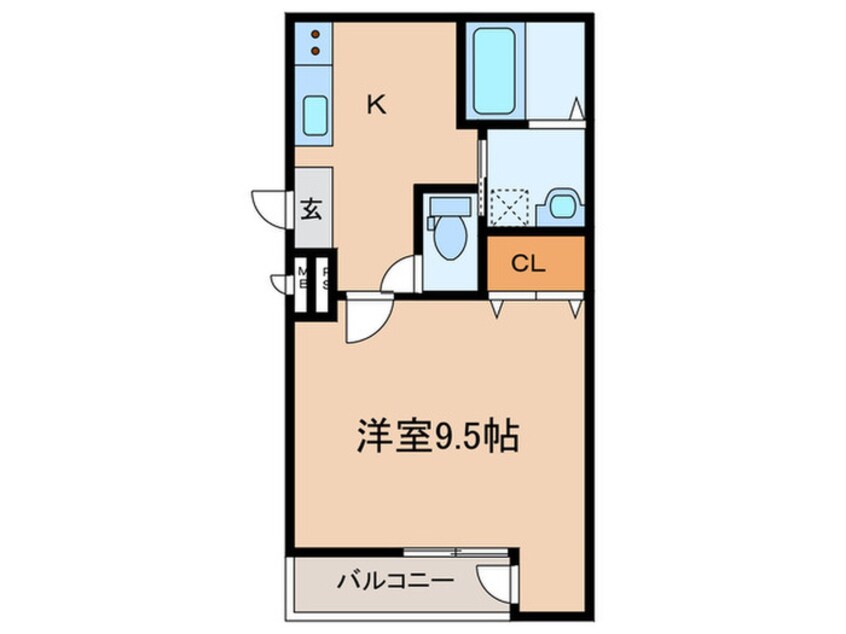 間取図 ﾌｼﾞﾊﾟﾚｽ阪急園田WESTⅡ番館