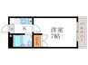 サンクブランシュ 1Kの間取り