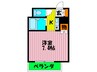 扇商事マンション 1Kの間取り