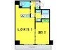 セントラル堺東 1LDKの間取り