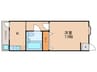 コーポ未麗妙心寺 1Kの間取り